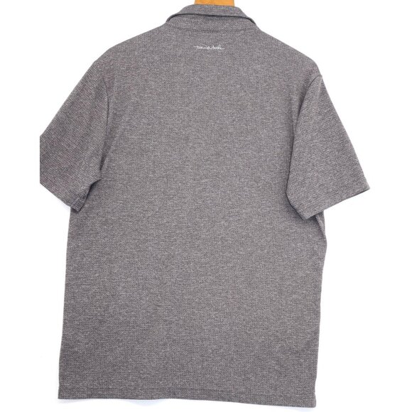 TravisMathew Grey Golf Polo Shirt M Pebble Beach Logo Short Sleeve - Picture 8 of 10
